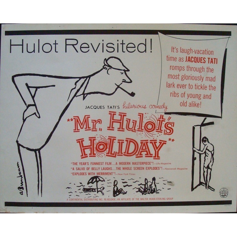 Mr. Hulot's Holiday - Les vacances de Mr. Hulot (half sheet)