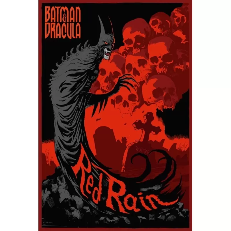 Batman Red Rain Mondo limited edition print by Francesco Francavilla - illustraction Gallery