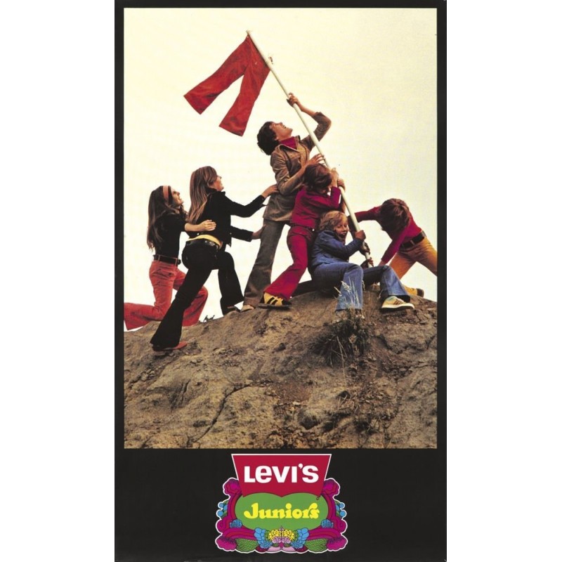 Ung annoncere Krydret Levi's Junior Jeans vintage 1965 advertising poster - Illustraction Gallery
