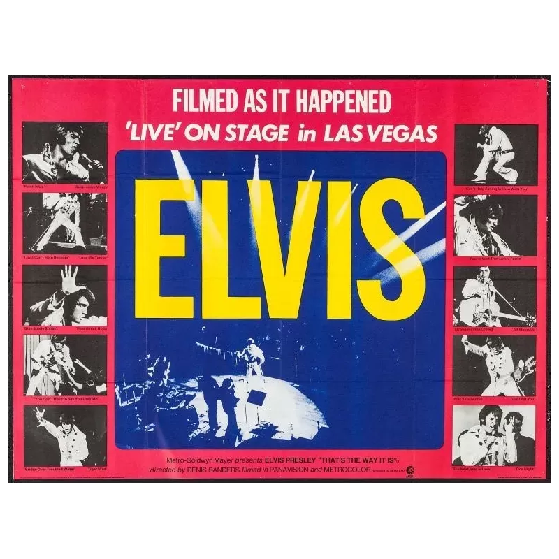 Elvis: That's The Way It Is British Quad movie poster - illustraction Gallery