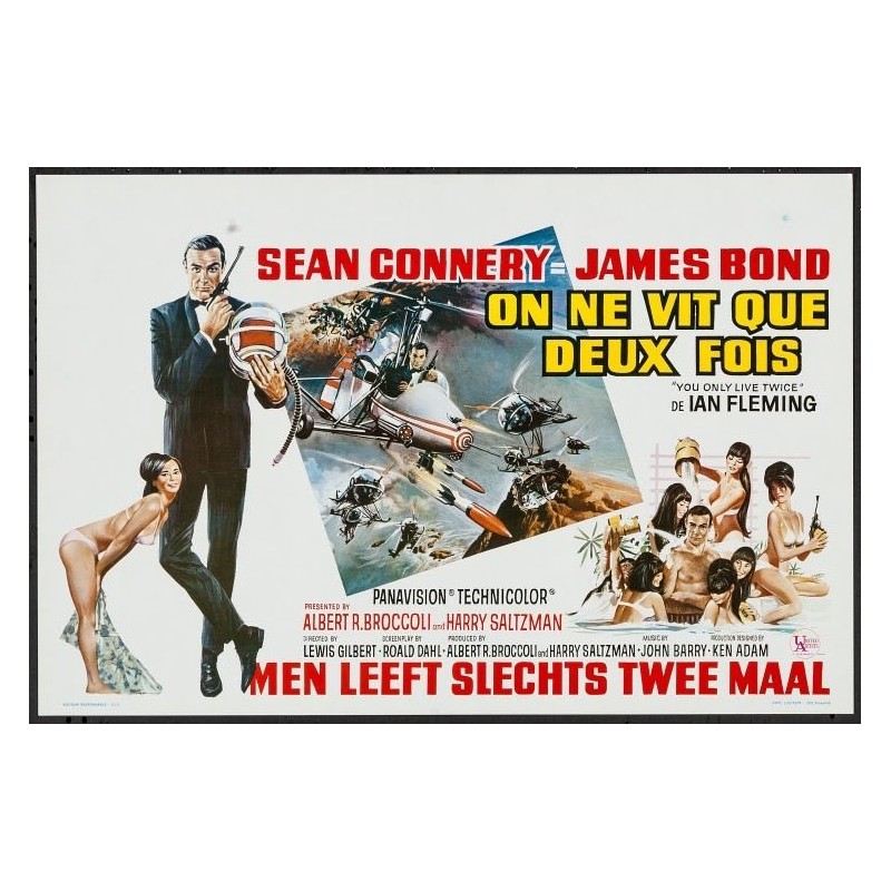 James Bond You Only Live Twice Belgian Movie Poster Illustraction Gallery