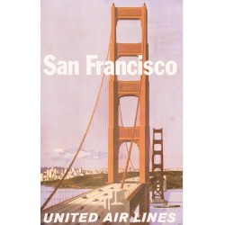United Airlines San Francisco (1964 set of 2)