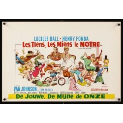 Yours, Mine and Ours Belgian movie poster - Illustraction Gallery