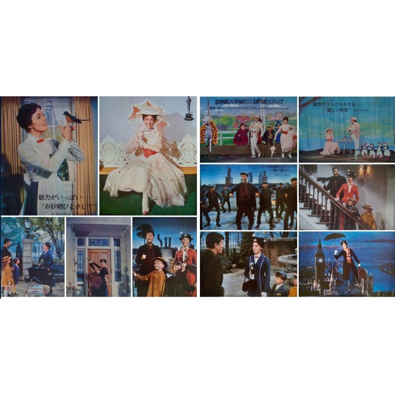 Mary Poppins (Japanese Lobby cards set of 10)