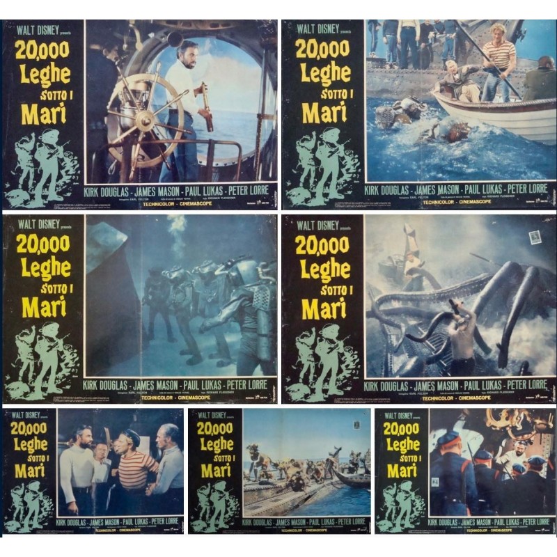 20000 Leagues Under The Sea (R63 fotobusta set of 7)