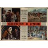 War and Peace Italian fotobusta movie poster set - illustraction Gallery
