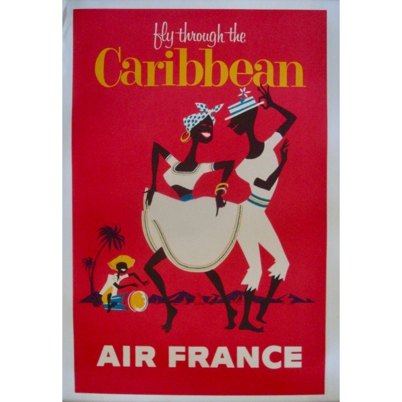 Air France Fly Through The Caribbean (1963 - LB)