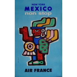 Air France New York Mexico Non Stop (1957