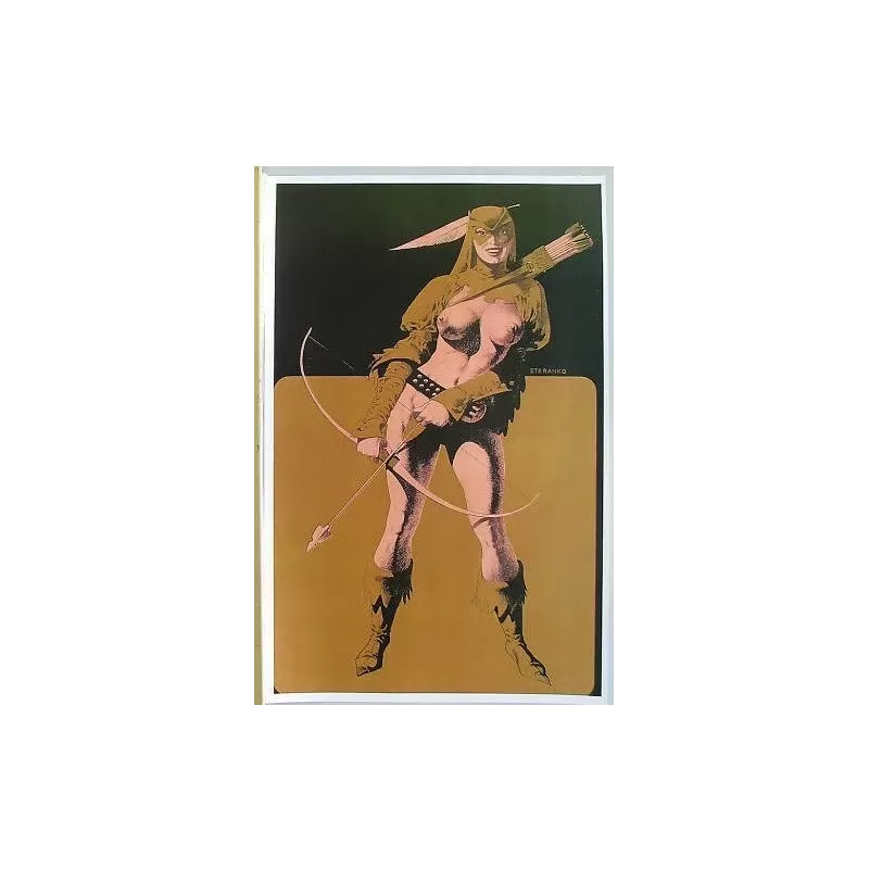 Supergirls Femme Archer print by Jim Steranko - illustraction Gallery
