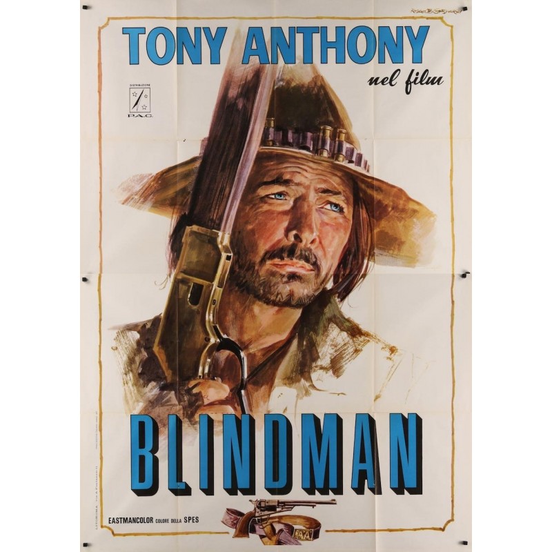 Blindman (il cieco) Italian movie poster - illustraction Gallery