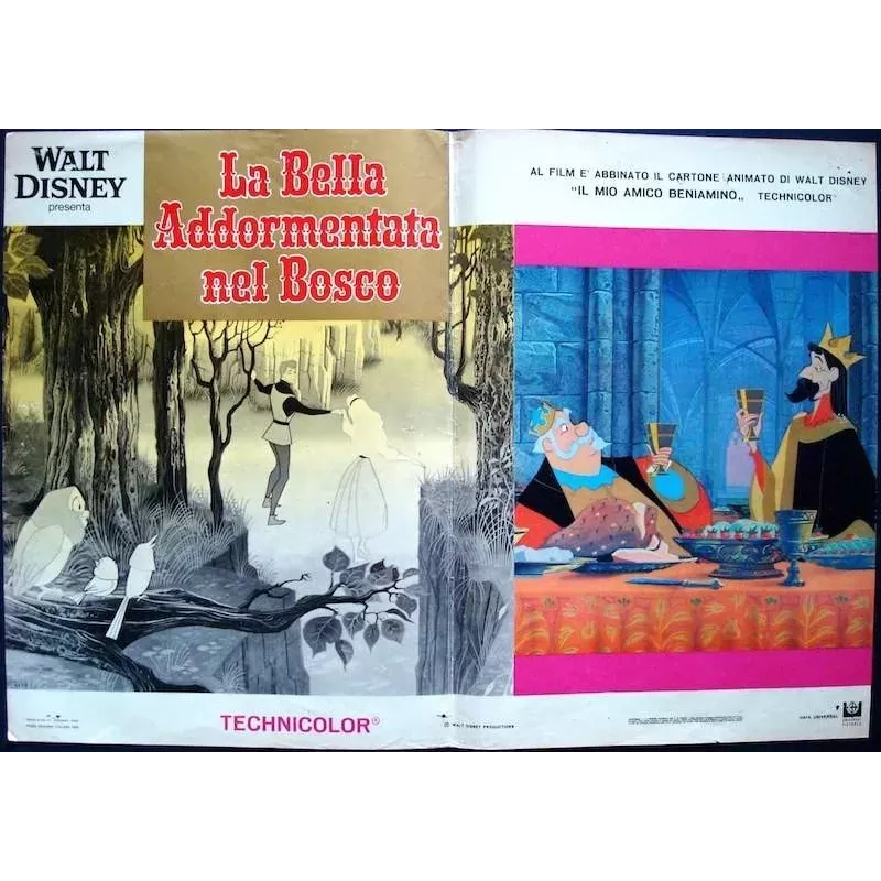 Sleeping Beauty Italian fotobusta movie poster - illustraction Gallery
