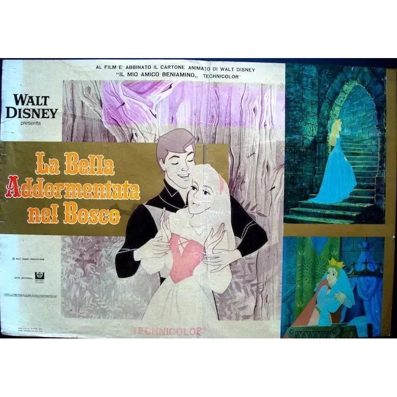 Sleeping Beauty Italian fotobusta movie poster - illustraction Gallery