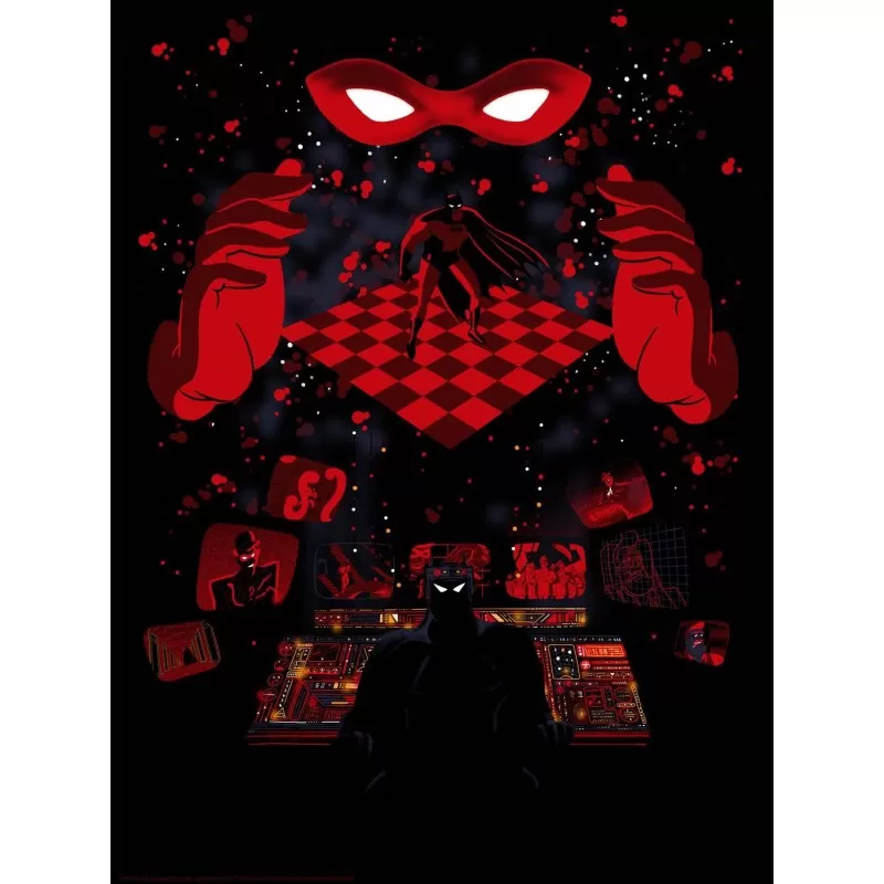 Batman Vs. Riddler limited edition print by Raid71 - illustraction Gallery