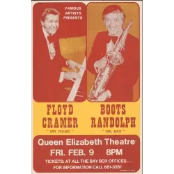 Floyd Cramer 1973 Vancouver concert poster - illustraction Gallery