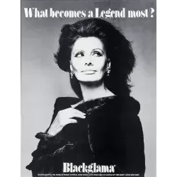 Blackglama Sophia Loren vintage advertising poster - Illustraction Gallery