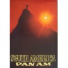 Pan Am Airways Airlines South America vintage 1969 travel poster - illustraction Gallery