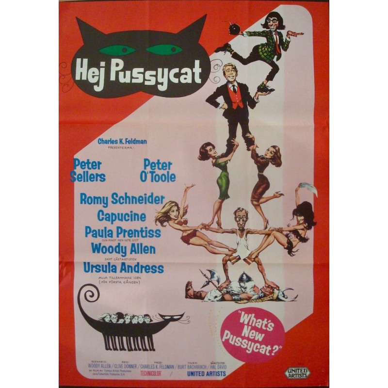 What's New Pussycat? Swedish movie poster - illustraction Gallery