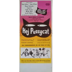 What's New Pussycat? Swedish movie poster - illustraction Gallery