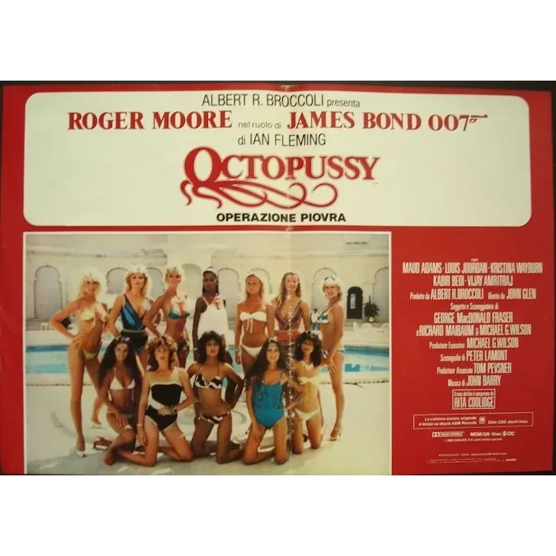 James Bond Octopussy Italian fotobusta - Illustraction Gallery