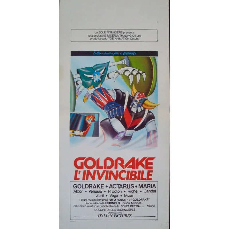 UFO Robot Goldorak Italian movie poster - illustraction Gallery