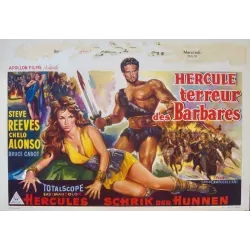 Goliath And The Barbarians Belgian movie poster - illustraction Gallery