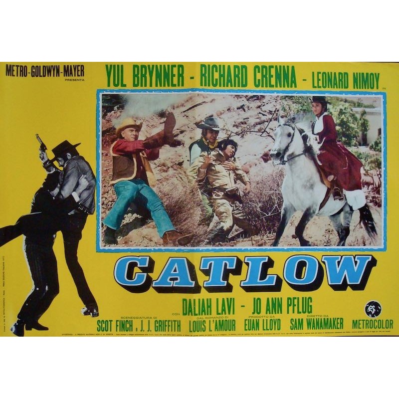 Catlow Italian fotobusta movie poster set illustraction Gallery