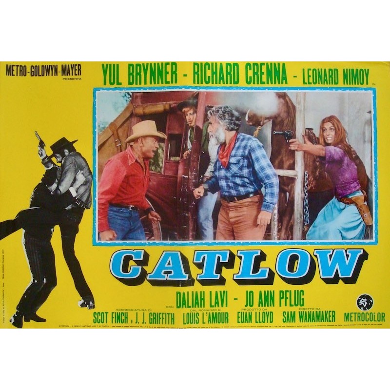 Catlow Italian fotobusta movie poster set - illustraction Gallery