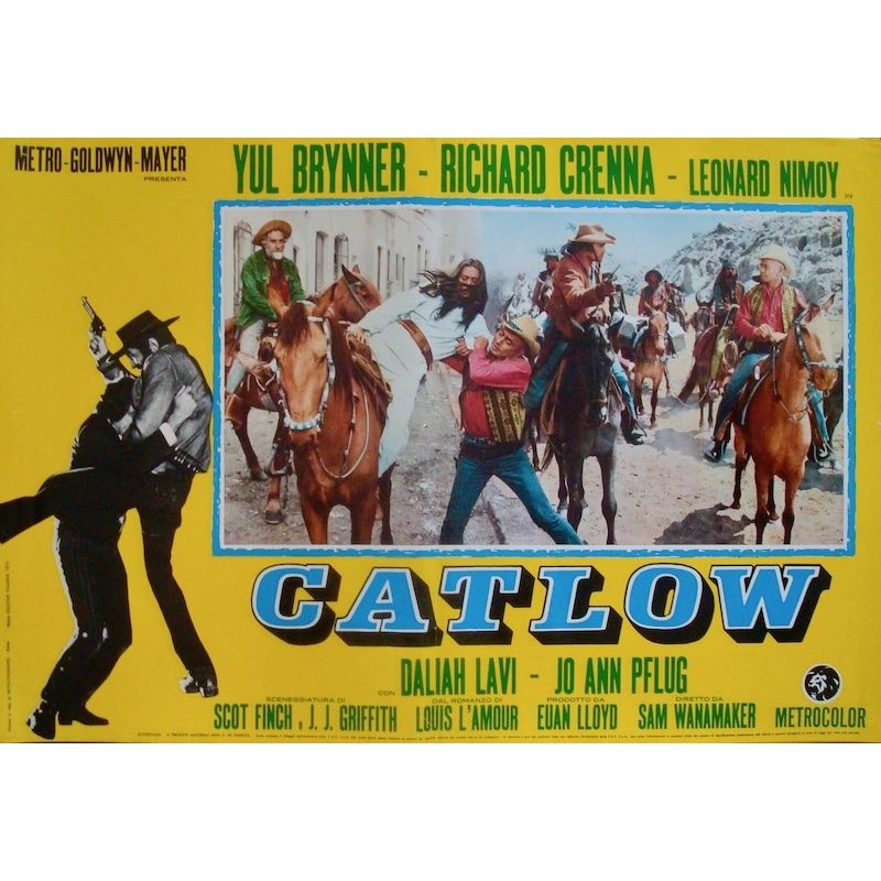 Catlow Italian fotobusta movie poster set - illustraction Gallery