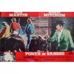 5 Card Stud Italian fotobusta movie poster set - illustraction Gallery