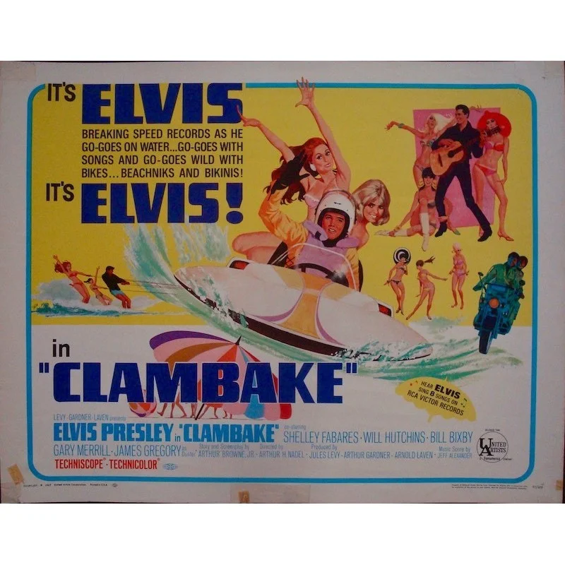 Clambake half sheet movie poster - illustraction Gallery