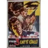Kommissar X: Drei gelbe katze Italian movie poster - illustraction Gallery