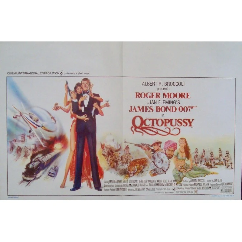 James Bond's Octopussy Belgian movie poster - illustraction Gallery