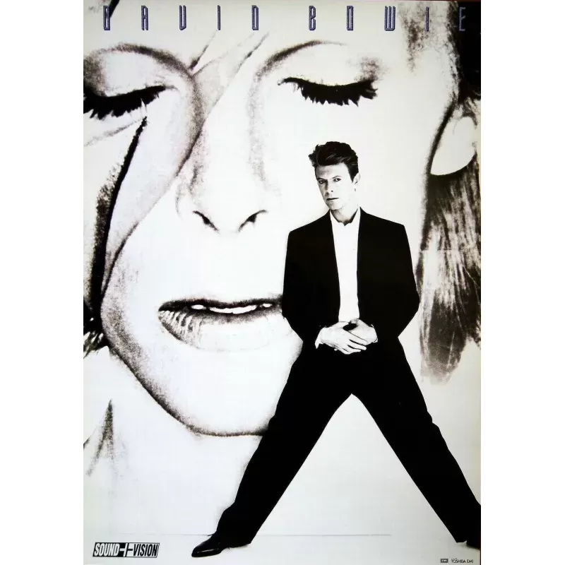 David Bowie Sound And Vision 1990 Japanese pomiotional poster - illustraction Gallery