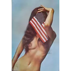 Naked Flag vintage 1972 headshop poster - illustraction Gallery