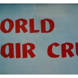 TAI (Transports Aeriens Internationaux) Around The World with DC8 vintage 1962 airlines poster- illustraction Gallery