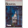 TWA Boston vintage 1973 Airlines travel poster - illustraction Gallery