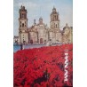 Pan American Airways Mexico vintage 1981 travel poster - illustraction Gallery