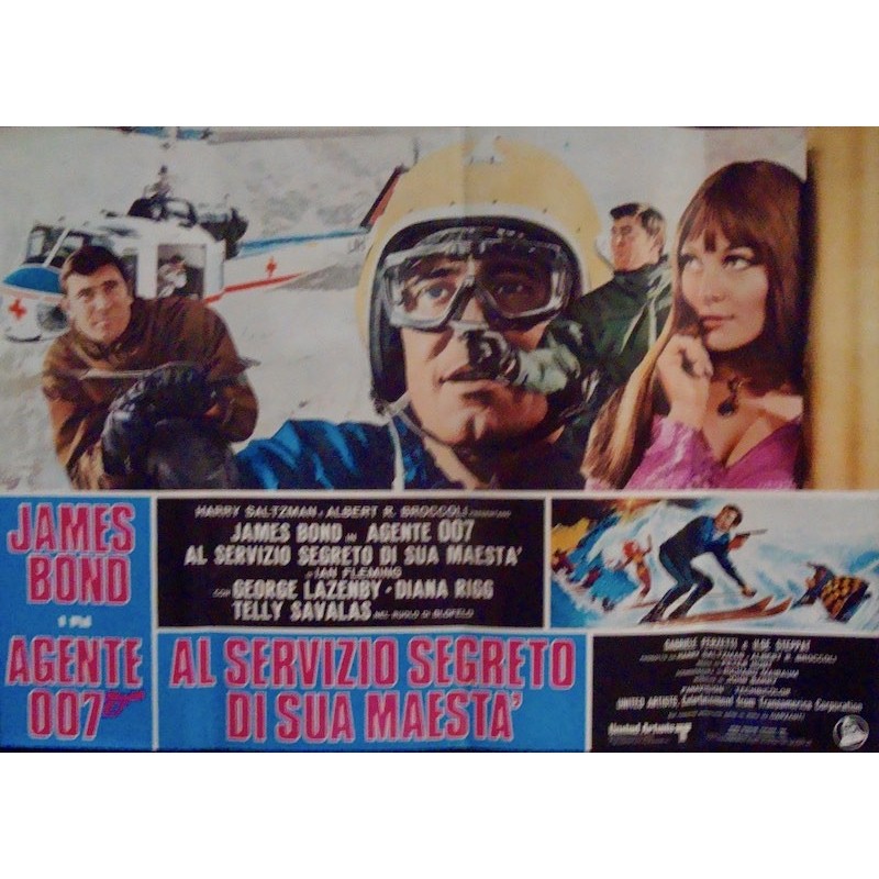 James Bond On Her Majesty's Secret Service Italian fotobusta movie poster - illustraction Gallery