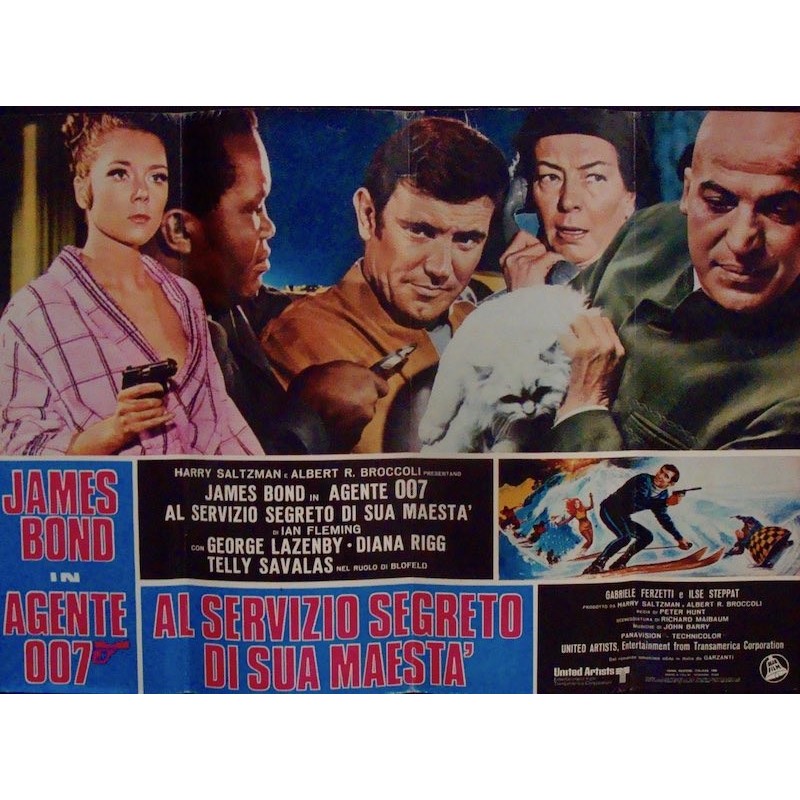 James Bond On Her Majesty's Secret Service Italian fotobusta movie poster - illustraction Gallery