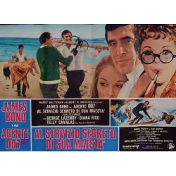 James Bond On Her Majesty's Secret Service Italian fotobusta movie poster - illustraction Gallery