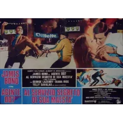 James Bond On Her Majesty's Secret Service Italian fotobusta movie poster - illustraction Gallery