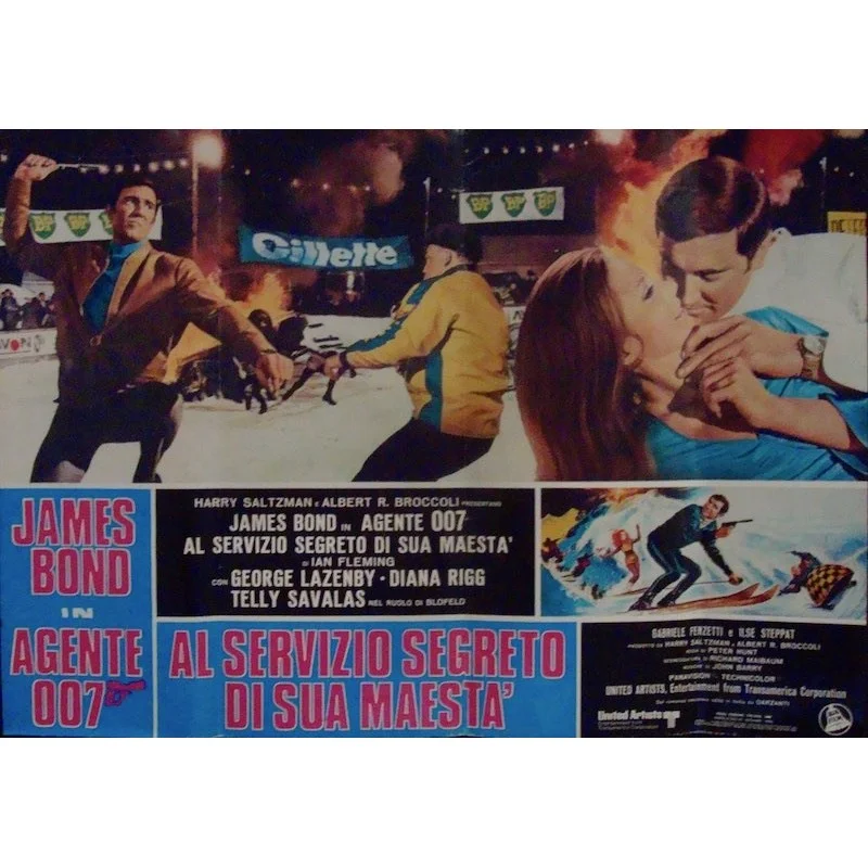 James Bond On Her Majesty's Secret Service Italian fotobusta movie poster - illustraction Gallery