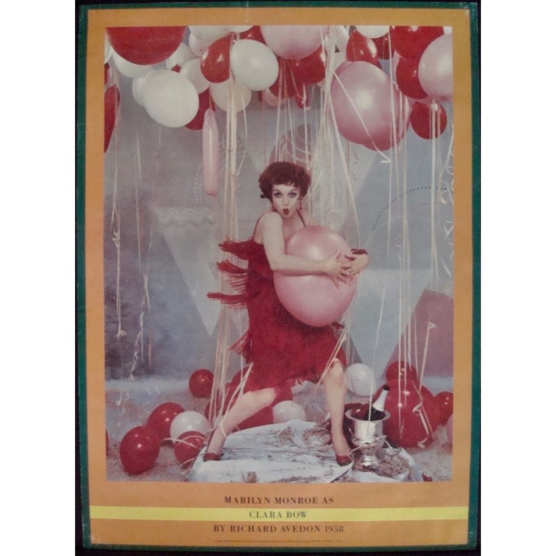Marilyn Monroe: Clara Bow commercial poster by Richard Avedon  - illustraction Gallery