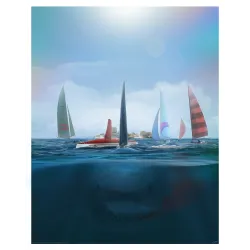 Jaws 2 limited edition print by Andy Fairhurst - illustraction Gallery