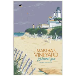 Jaws Martha's Vineyard Welcomes You limited edition variant print by Laurent Durieux - illustraction Gallery