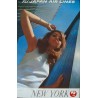 Japan Airlines New York vintage 1968 travel poster - illustraction Gallery
