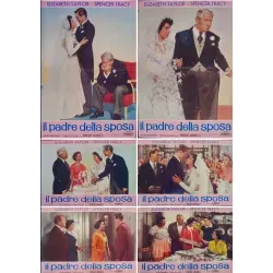 Father Of The Bride Italian fotobusta movie poster set - illustraction Gallery