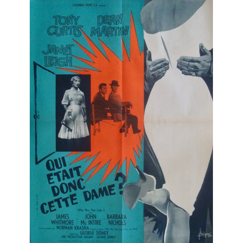 Who Was That Lady? French movie poster - illustraction Gallery