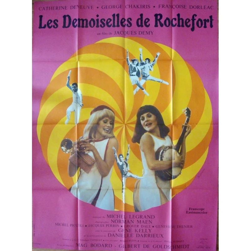 Les demoiselles de Rochefort (Young Girls Of Rochefort) French movie poster - illustraction Gallery
