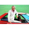 Nissan Skyline car 1981 Japanese advertising poster featuring Paul Newman - illustraction Gallery